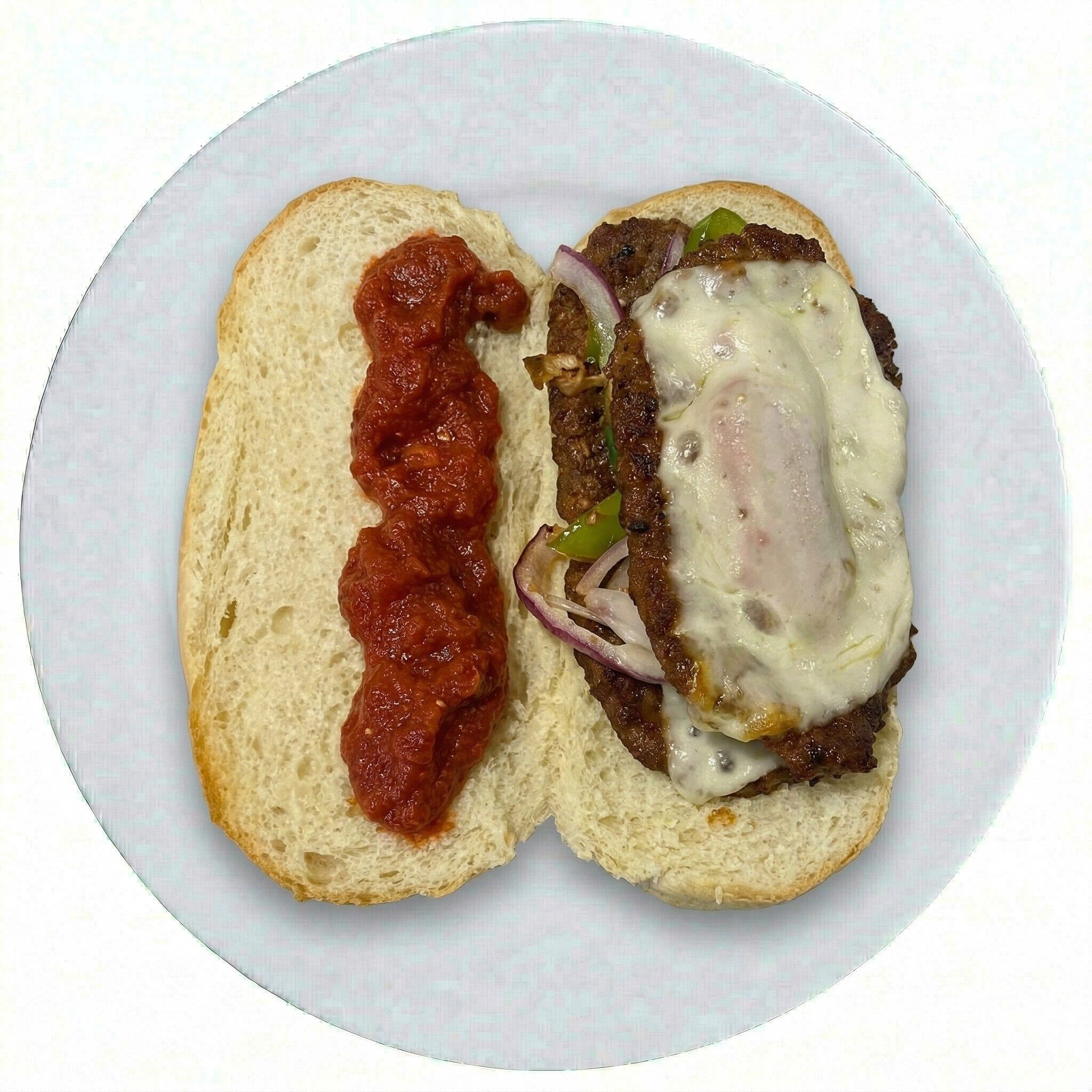 Ricci's Hot Sausage Hoagie.
